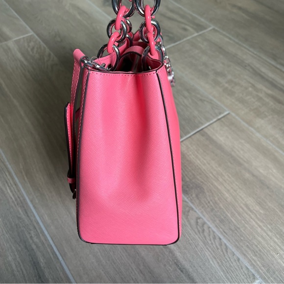 Michael Kors Cynthia Medium Convertible Saffiano Leather Satchel - Picture 5 of 9